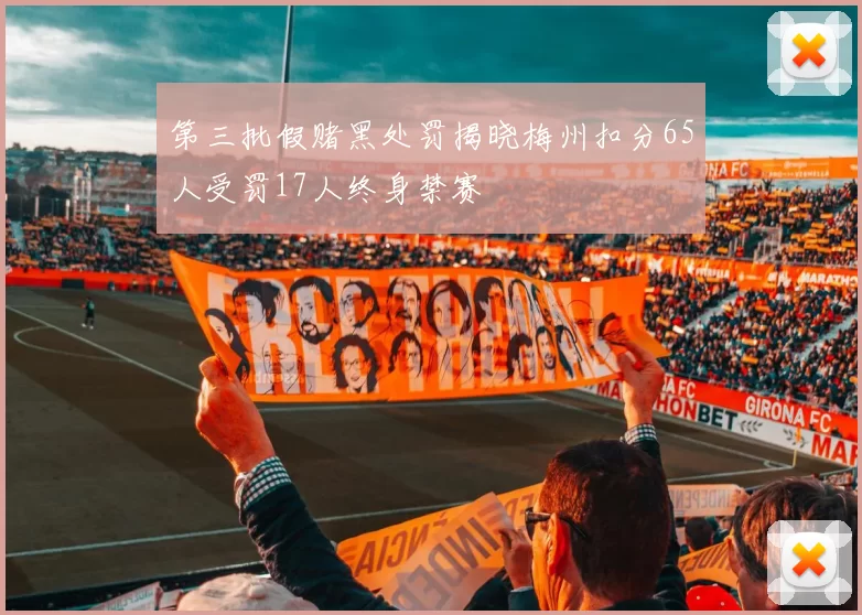 第三批假赌黑处罚揭晓梅州扣分65人受罚17人终身禁赛